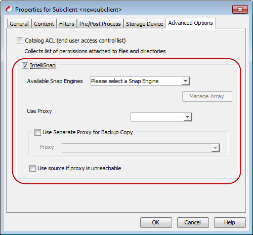 subclient_snap_config